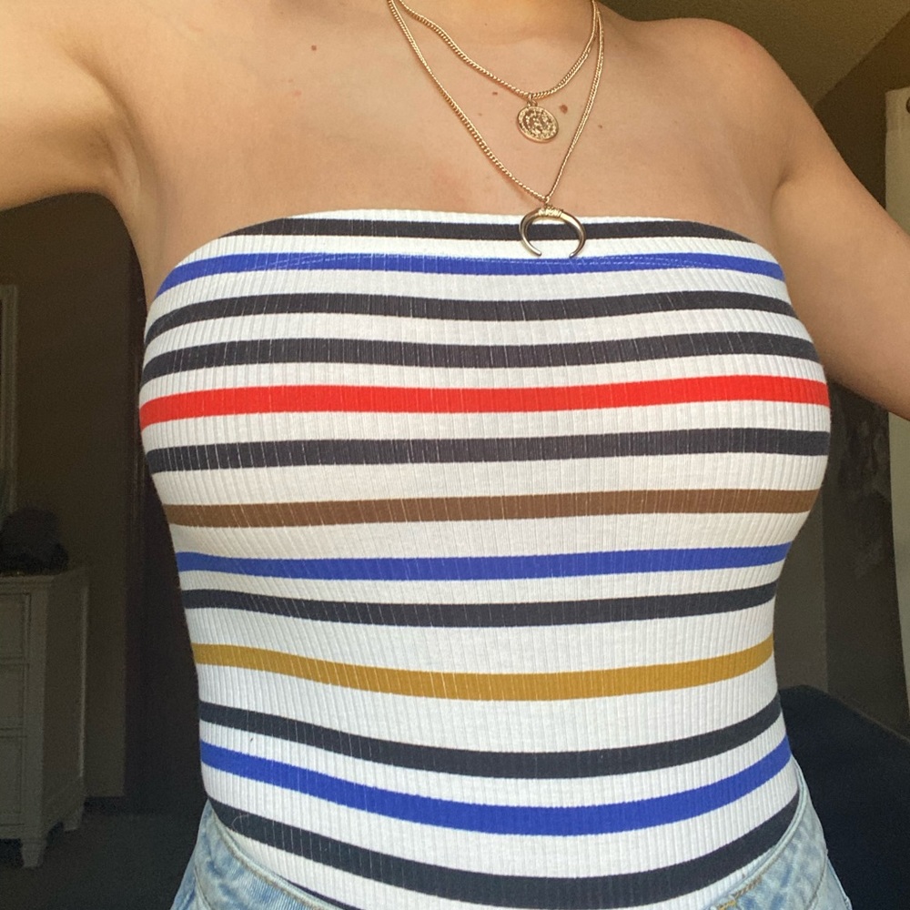 STRIPED BODYSUIT
